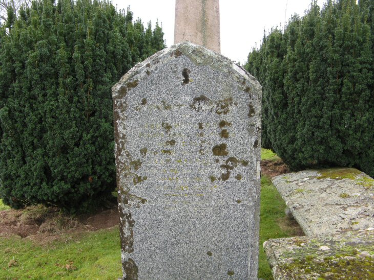 Photo of headstones/John MacLennan d1866 hdstn Fodderty